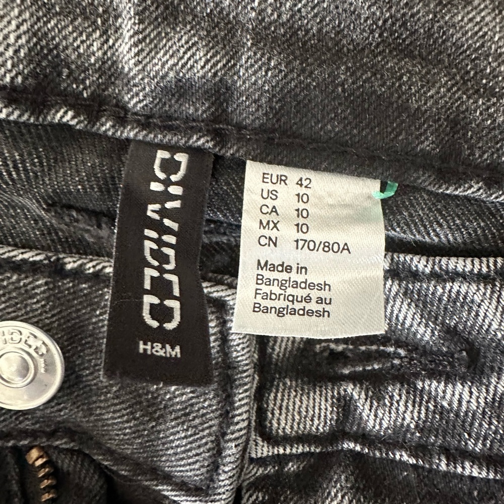 H&M Divided Charcoal Denim Pants